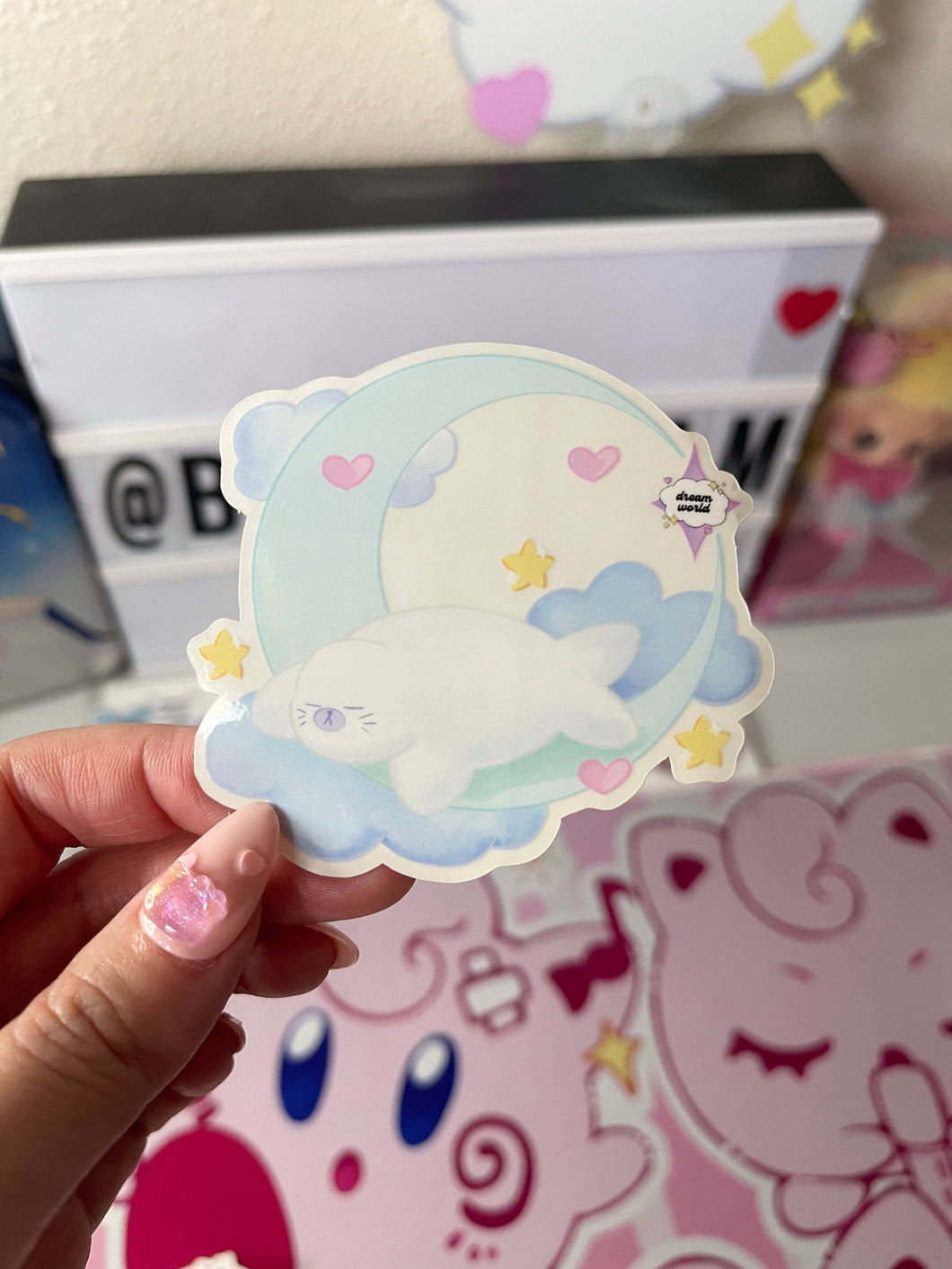 Sweet Dreams Momo - clear sticker