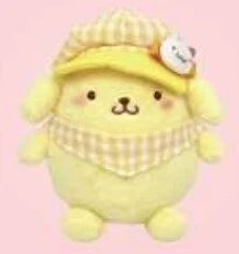 Pompompurin Gingham Casket Sanrio Characters Plushie