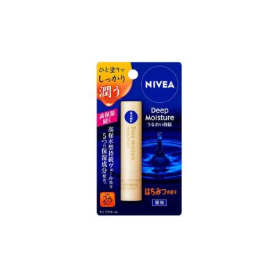 Nivea Japan - Deep Moisture Lip Balm SPF 26 PA++ [Honey]