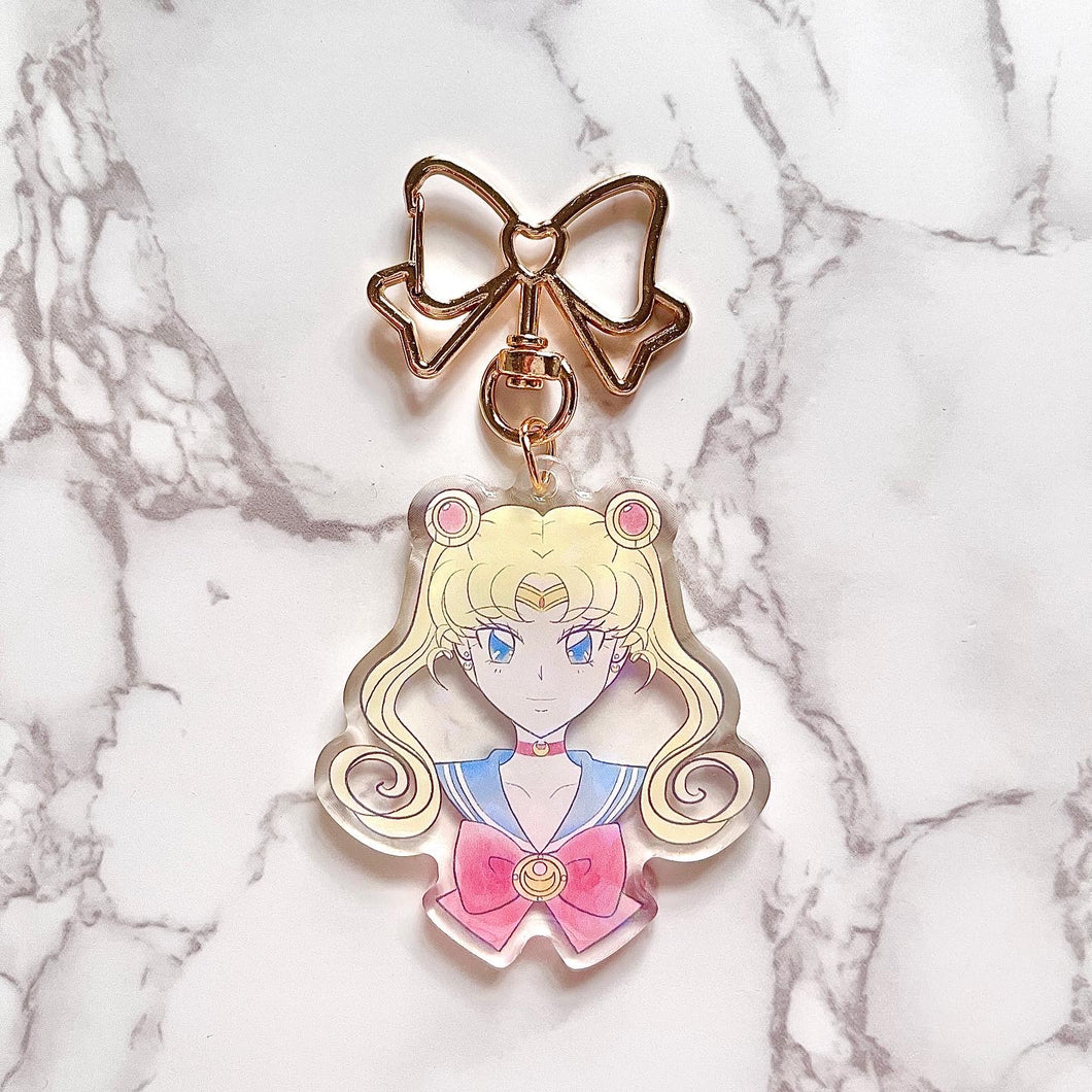 Magical Moon Princess epoxy Keychain