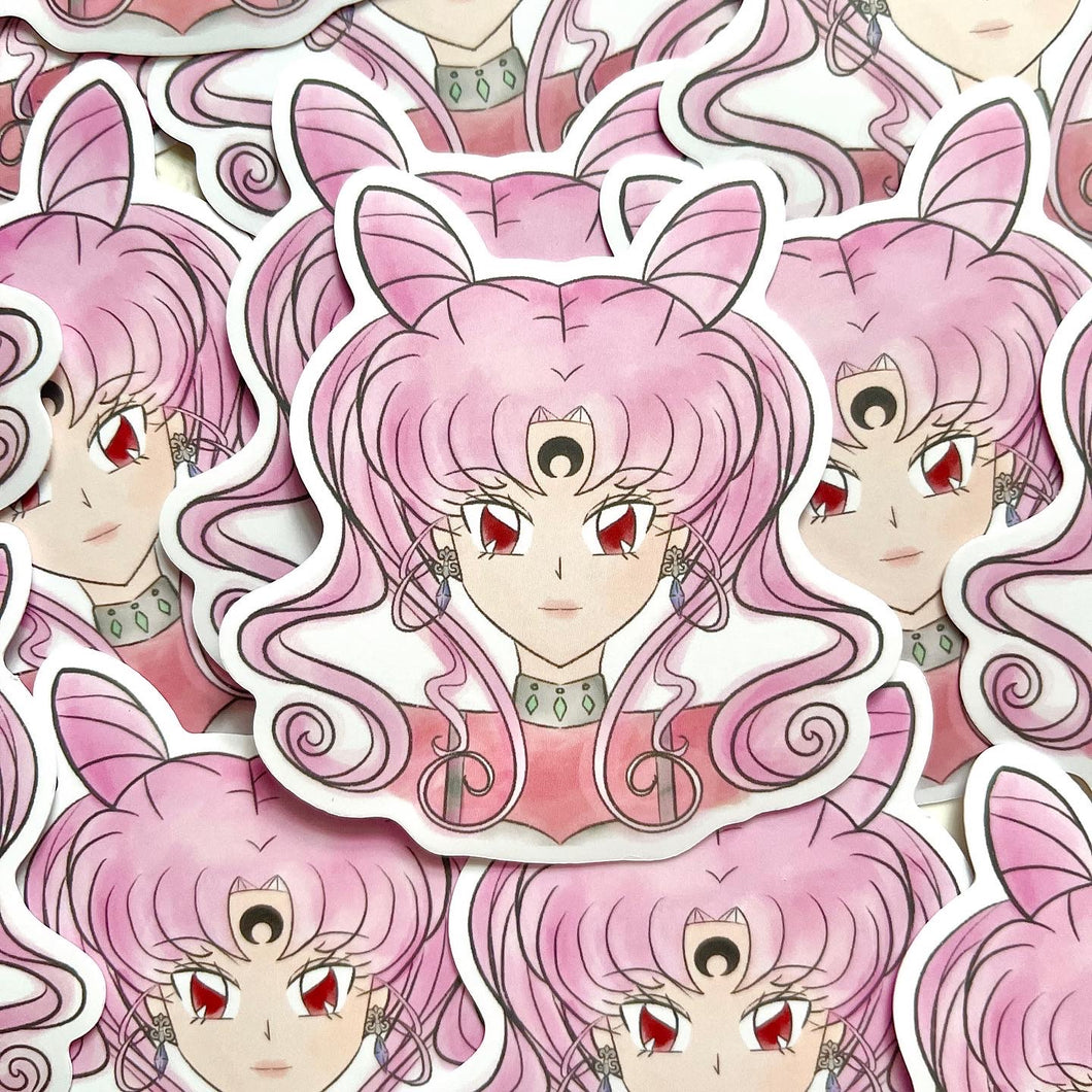 Magical Pink Lady Matte Vinyl Sticker