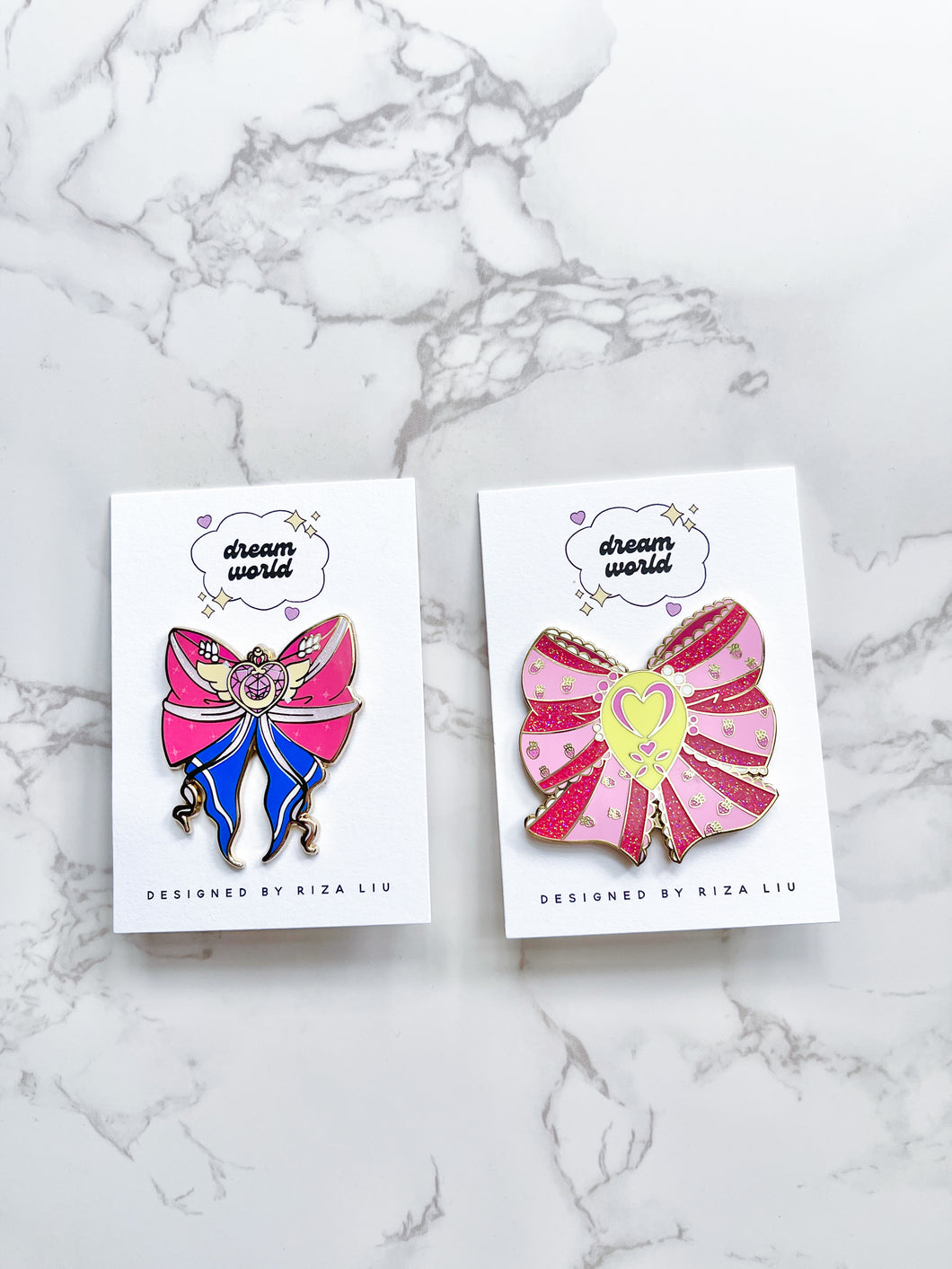 Magical Girl Bows Hard Enamel Pins