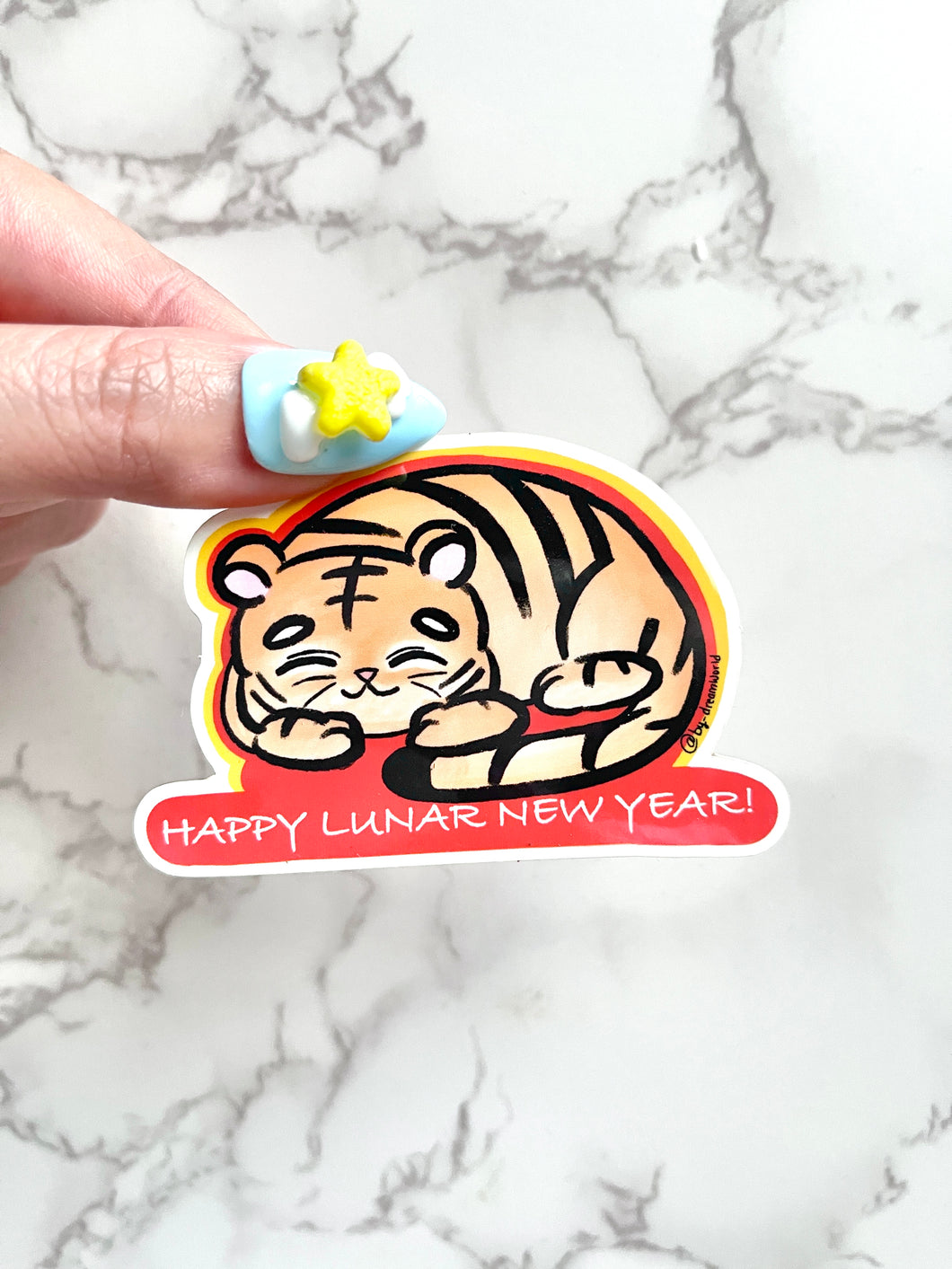 Lunar New Year - Sleeping Tiger Sticker