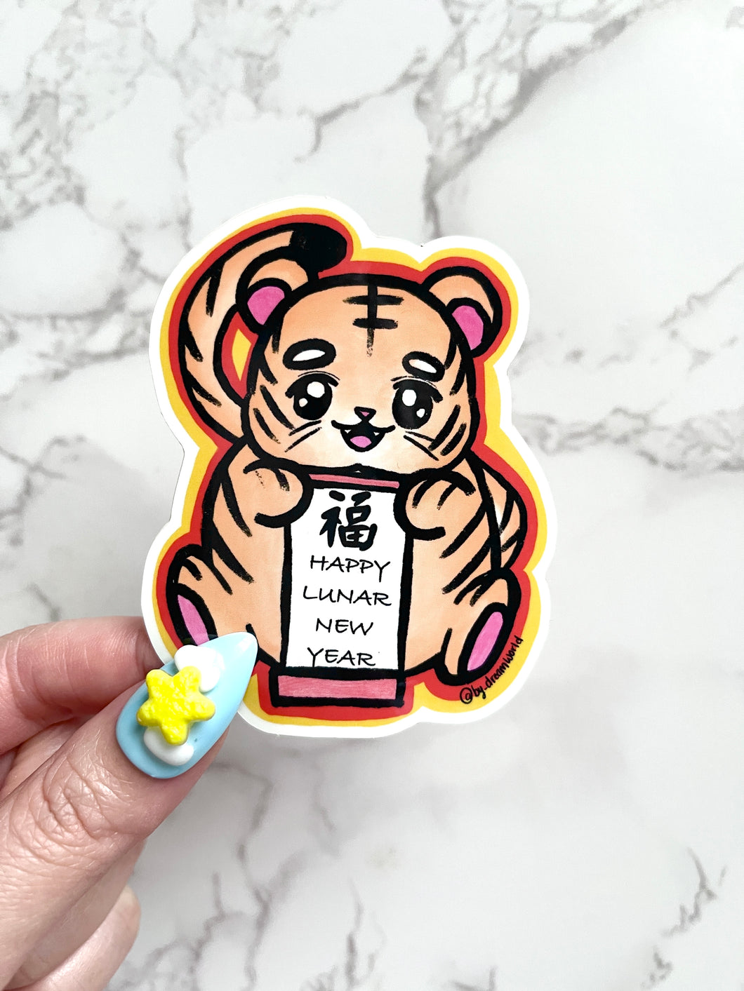 Lunar New Year - Happy Tiger Sticker