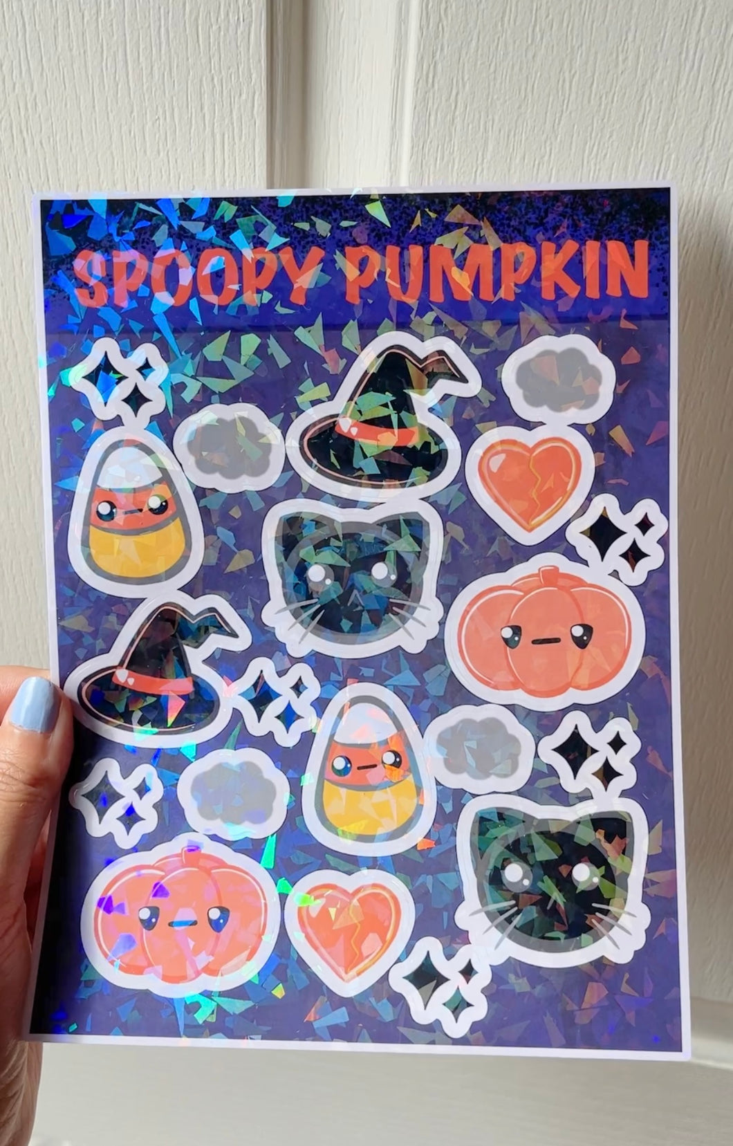 Spoopy Pumpkin Sticker Sheet