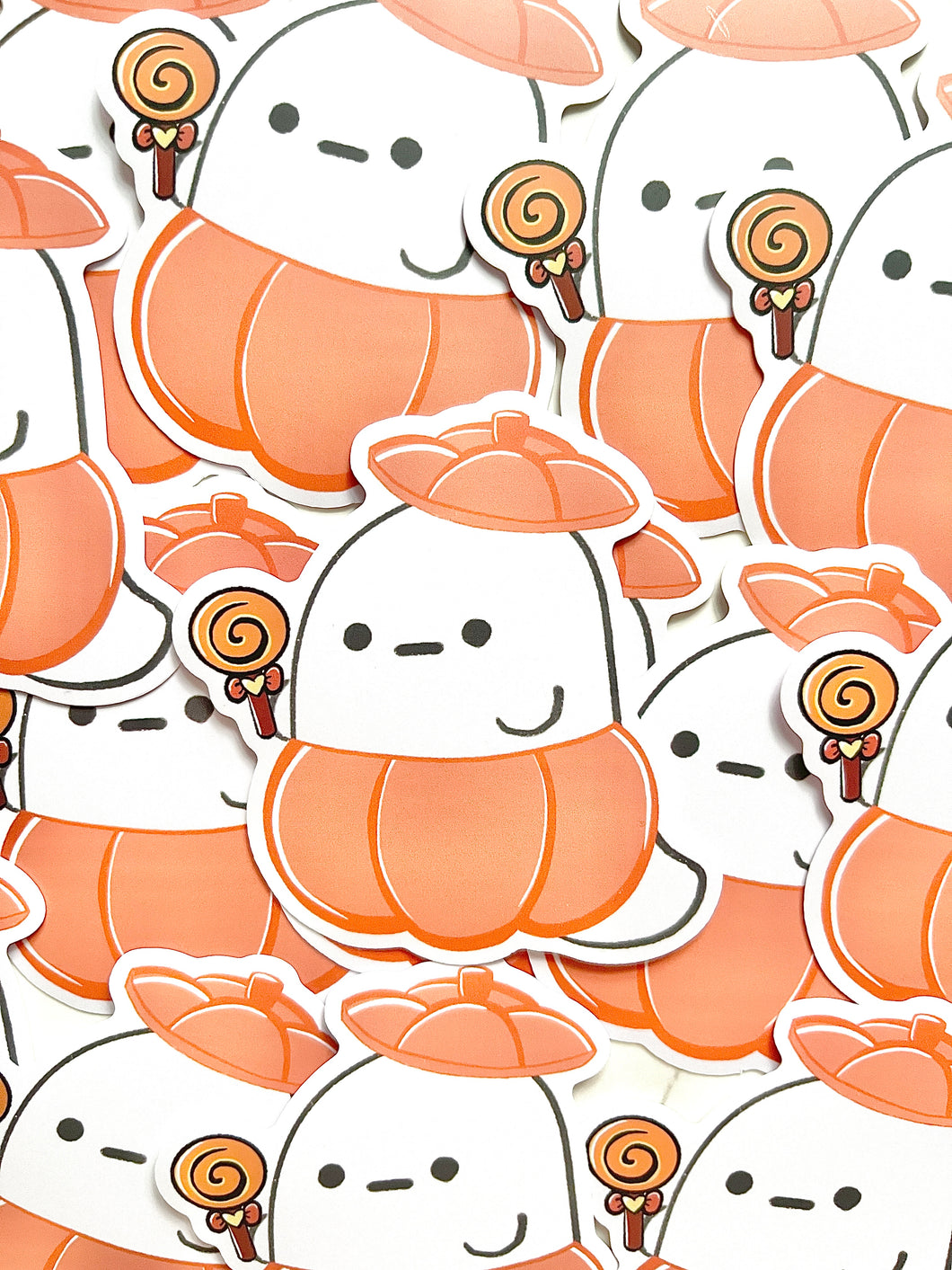 Pumpkin Obake Matte Vinyl Stickers