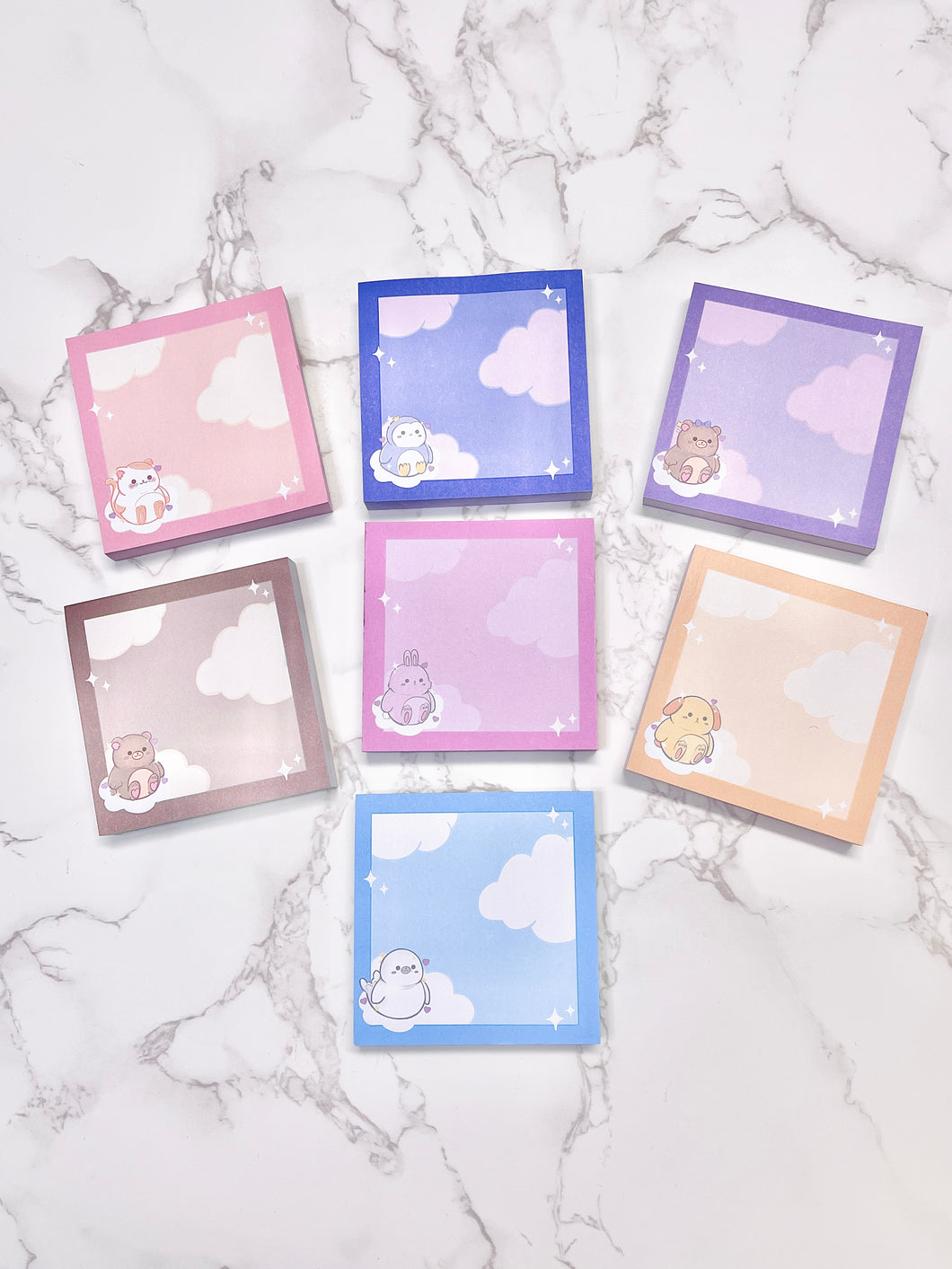 Dreamy Plush Babies Sticky Notepads