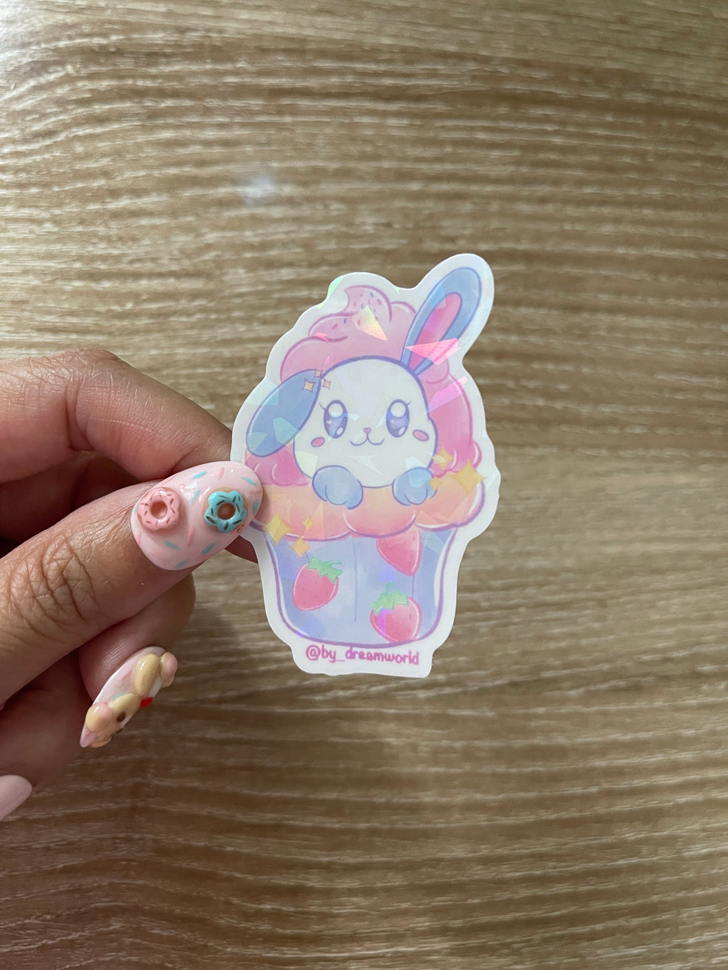 Booni Parfait Clear Holo Vinyl Sticker